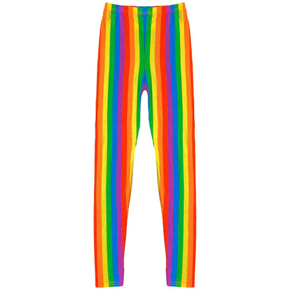 Girls Rainbow Clothing Crop Tops Skirts Dresses Jumpsuits Leggings Party Wear