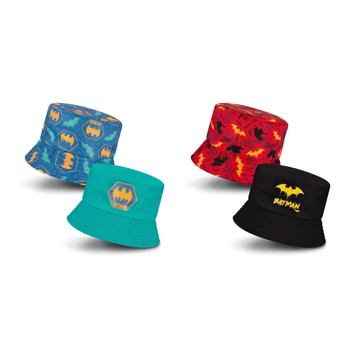 Kids Character Batman Reversible Bucket Hat Festival Beach Sun Hat