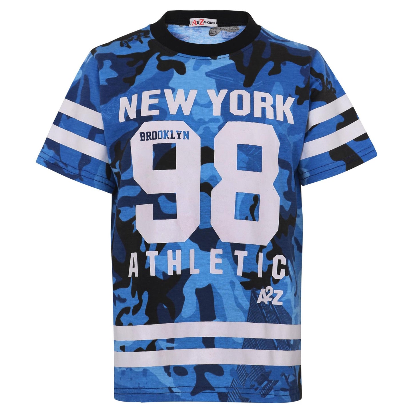 Boys Top Kids New York Brooklyn 98 Camouflage T Shirt Tops & Trouser Set 7-13 Yr