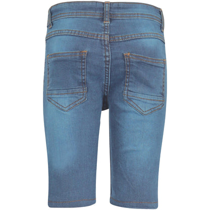 Kids Boys Ripped Denim Shorts Light Blue Comfort Stretch Skinny Pants Trousers