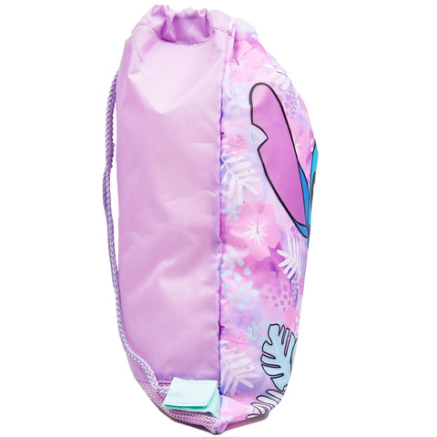 Kids Officially Licensed Disney Stitch Character Trainer Drawstring Trainer Bag