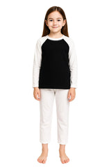 A2Z 4 Kids Girls Boys PJs Plain Color Stylish Color Contrast Pyjamas Sleepwear
