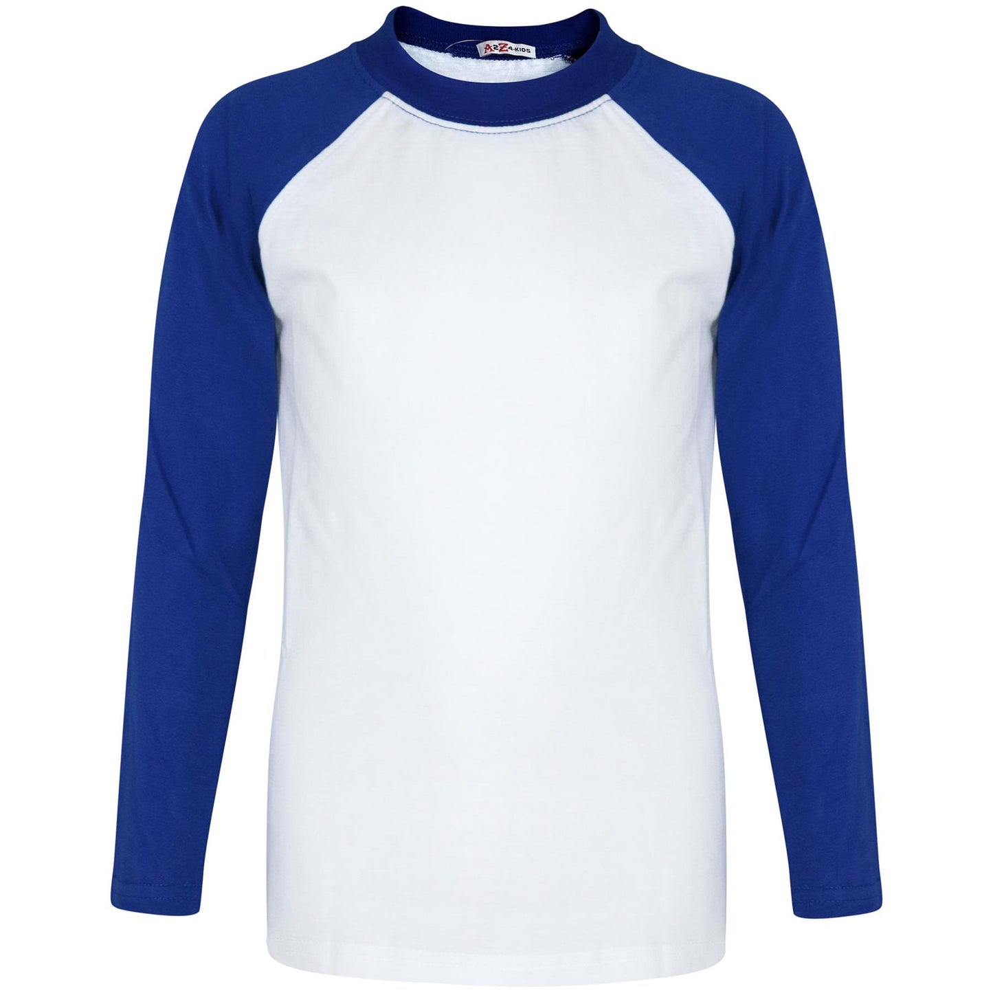 Kids Boys Girls T Shirts Plain Baseball Long Raglan Sleeves Sports Tees 2-13 Yrs
