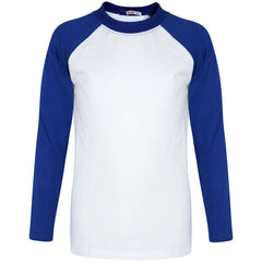 Kids Boys Girls T Shirts Plain Baseball Long Raglan Sleeves Sports Tees 2-13 Yrs