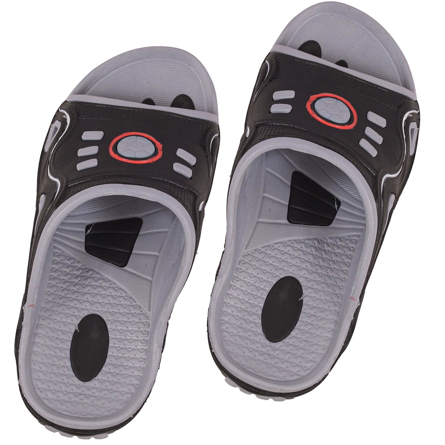 Mens Open Toe Sliders Slip On Beach Sandals Anti-Slip Pool Slides House Slippers