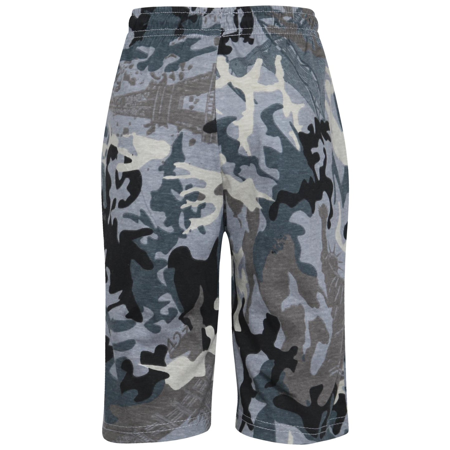 Kids Colour Contrast Panel Top & Shorts Set Summer Wear Girls Boys Age 5-13 yrs