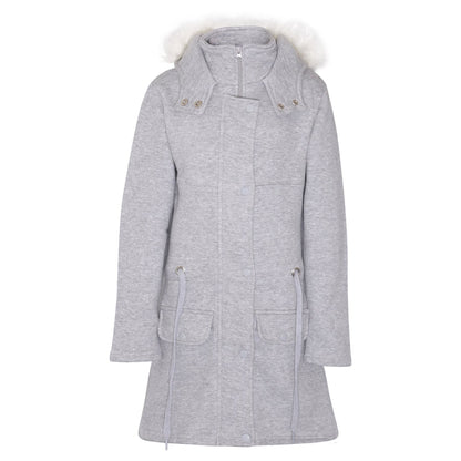 Kids Girls Hooded Camo Parka Jacket Faux Fur Coat New Fashion Age 5-13 Years