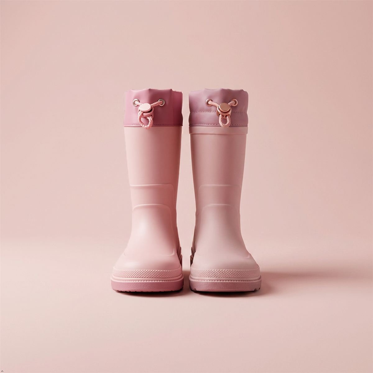 Kids Waterproof Wellington  PVC Rain Wellies Adjustable Warm Lined Non Slip Sole