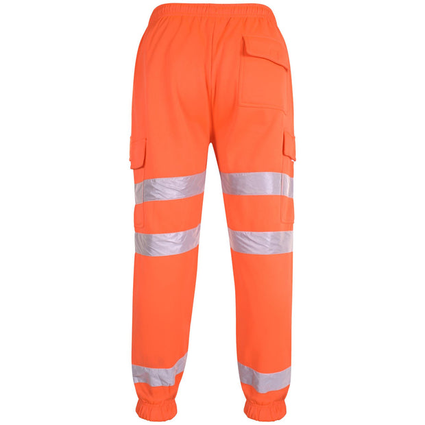 A2Z High Visibility Safe Work Pants Reflective Sweatpants Hi Vis Viz Cargo Joggers Slim Fit Jogging Bottoms Casual Trousers Workout Safety Trouser For Men's Small Medium Large XL 2XL 3XL 4XL - A2Z 4 Kids