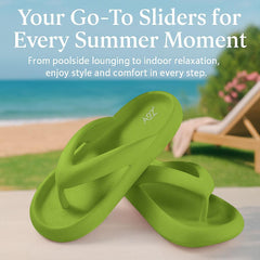 A2Z Women EVA Sliders Slip-On Flip Flops Non-Slip Soft Sandals Pool Slippers