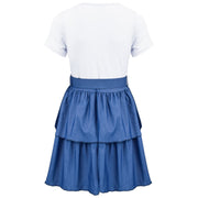 Kids Girls Summer Dress Casual Ruffle Party Dress Age 2-14