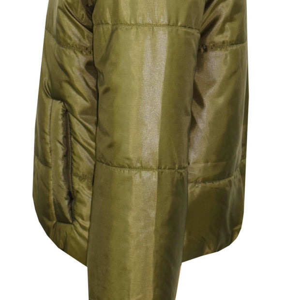 Girls Jackets Kids Reversible Cropped Hooded Padded Puffer Jacket Coat 5-13 Year