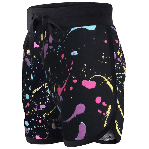 A2Z 4 Kids Pastel Splash Print 100% Cotton Gym Dance Sports Trendy Fashion Summer Hot Short Running Pants For Girls New Age 5-13 Years