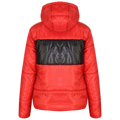Kids Girls Boys Contrast Panel Jackets Hooded Padded Quilted Warm Coats 5-13 Yr