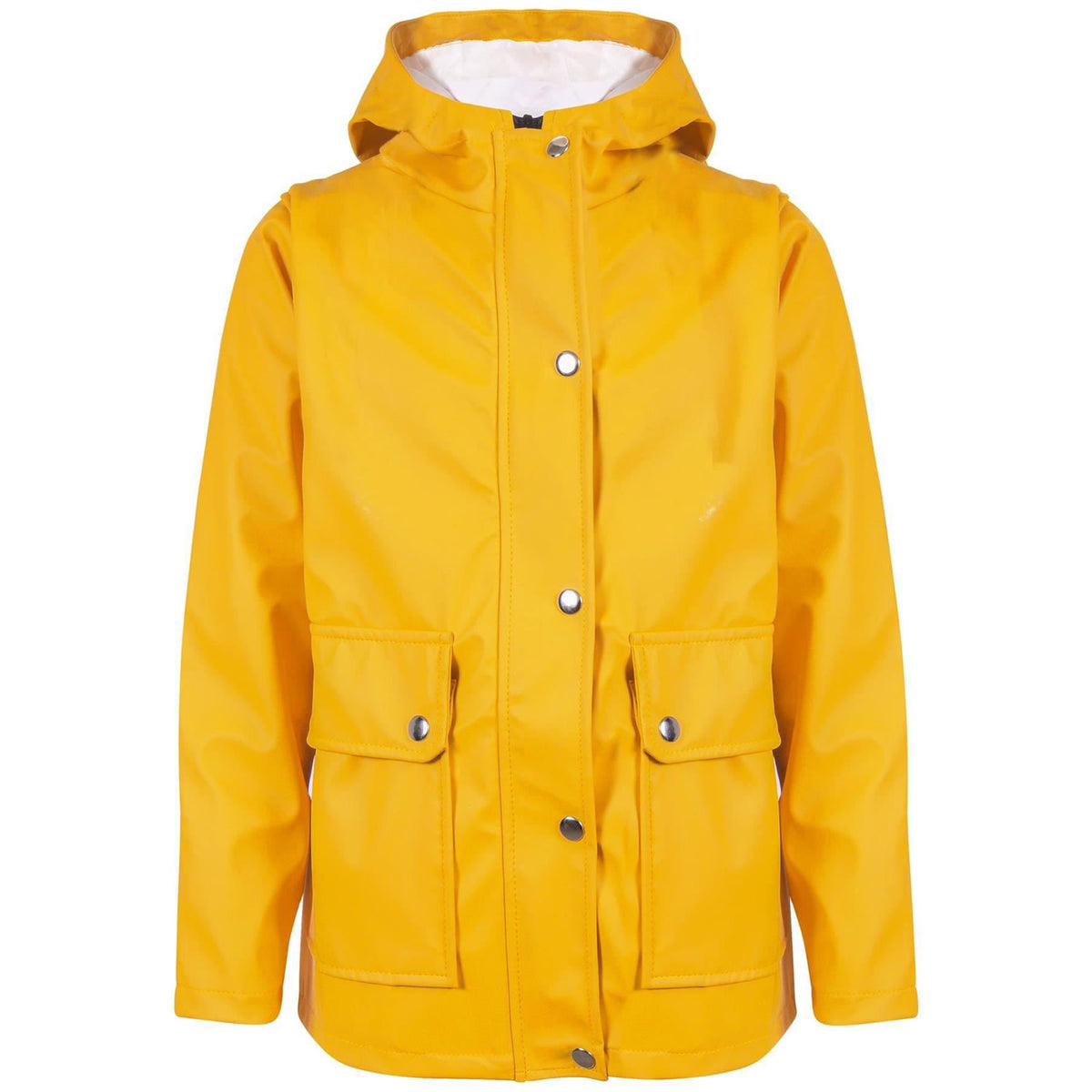 PU Raincoat Jacket Windbreaker Waterproof Parka Hooded For Girls Boys Age 5-13 Years