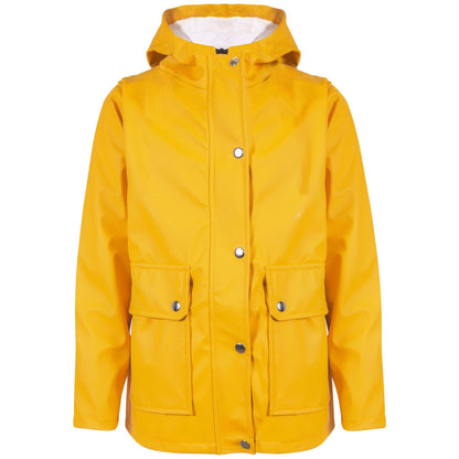 PU Raincoat Jacket Windbreaker Waterproof Parka Hooded For Girls Boys Age 5-13 Years