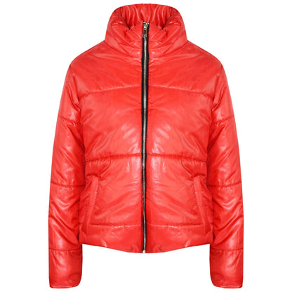 Girls Jacket Kids Wetlook Cropped Padded Quilted Puffer Bubble Jackets Coat 5-13