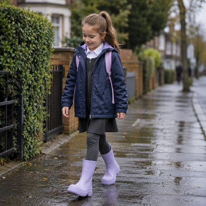 Kids Girls Wellington Wellies Non-Slip Waterproof Lightweight Rain Boots