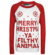 A2Z 4 Kids Girls Boys PJS Merry Christmas Ya Filthy Animal Print Red Christmas Pajamas Set Age 2 3 4 5 6 7 8 9 10 11 12 13 Years