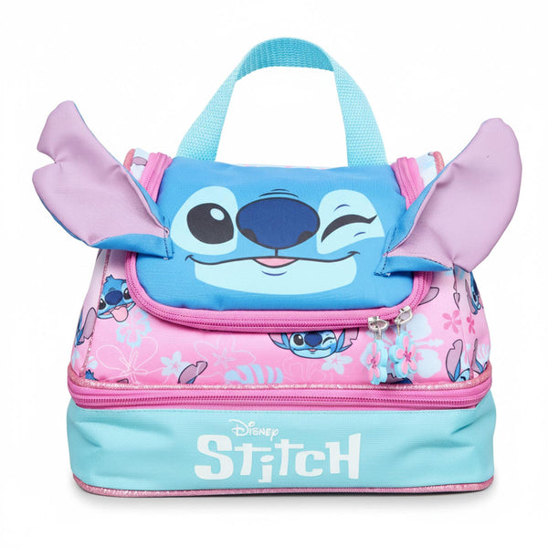 Kids Disney Stitch 3D Lunch Bag Officially Licensed Stitch Surf Design with Ears