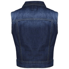 Girls Denim Jacket  Dark Blue Jeans School Jackets Coats Age 3-13 Years