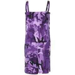 Kids Girls Plain Color Playsuit Trendy Summer All In One Jumpsuit New Age 5-13 Y