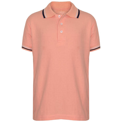 Kids Boys Girls Polo T Shirt Designer Plain Color School T-Shirts PE Top 3-13 Yr