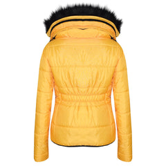 Kids  Girls Padded Puffer Quilted Coat Faux Fur Collar For  Girls Age 3-13 Years