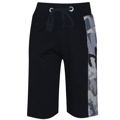 Kids Boys T Shirt Shorts 100% Cotton Contrast Panel Top Summer Short Set 5-13 Yr