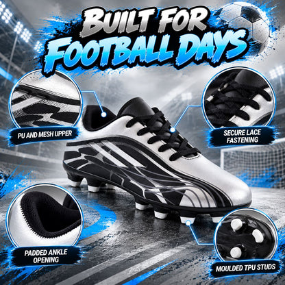 A2Z 4 Kids Boys Girls Football Boots Junior Soccer Cleats Moulded Stud Trainers