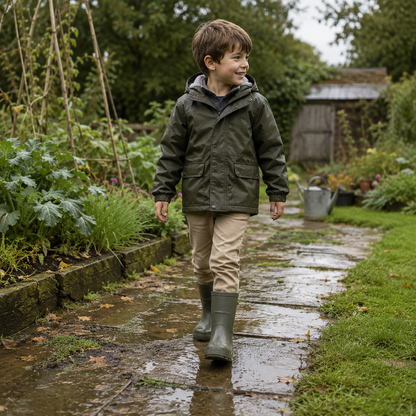 Kids Girls Wellington Wellies Non-Slip Waterproof Lightweight Rain Boots